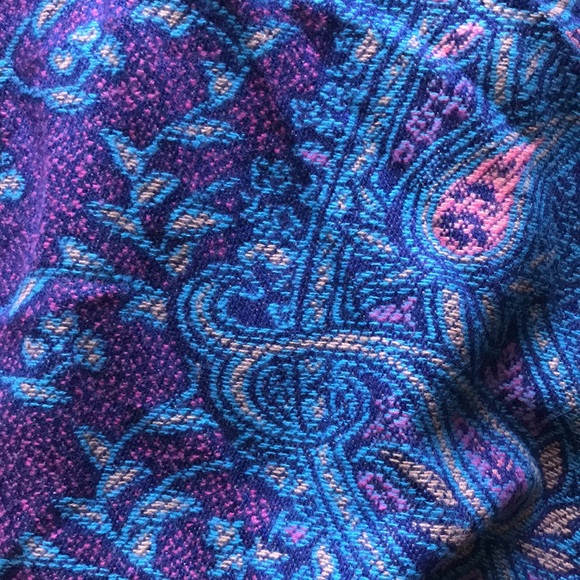 COPY - MixIt JCP multi paisley one size poncho - Picture 5 of 8